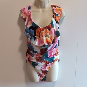 La Blanca Vibrant Floral One Piece Swimsuit